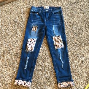 Baseball patch jean